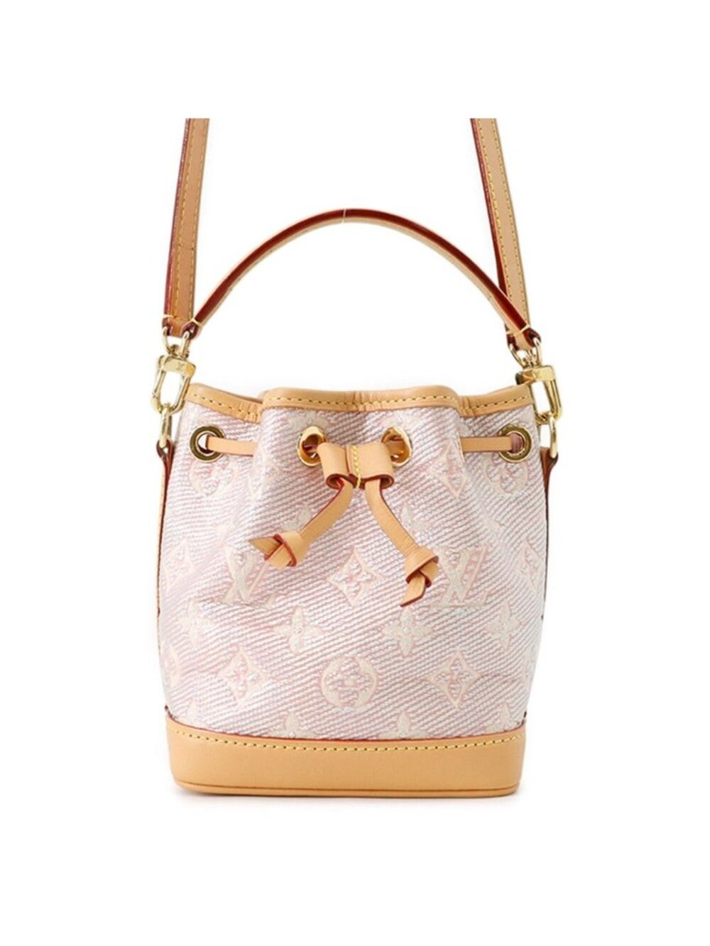 Louis Vuitton Handbag Monogram Laminated Jacquard Nano Noe 2-Way